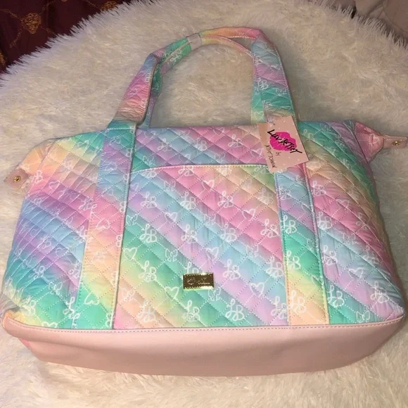 Luv Betsey Betsey Johnson Colorful Pastel Quilted Women's Bag - Picture 3 of 16